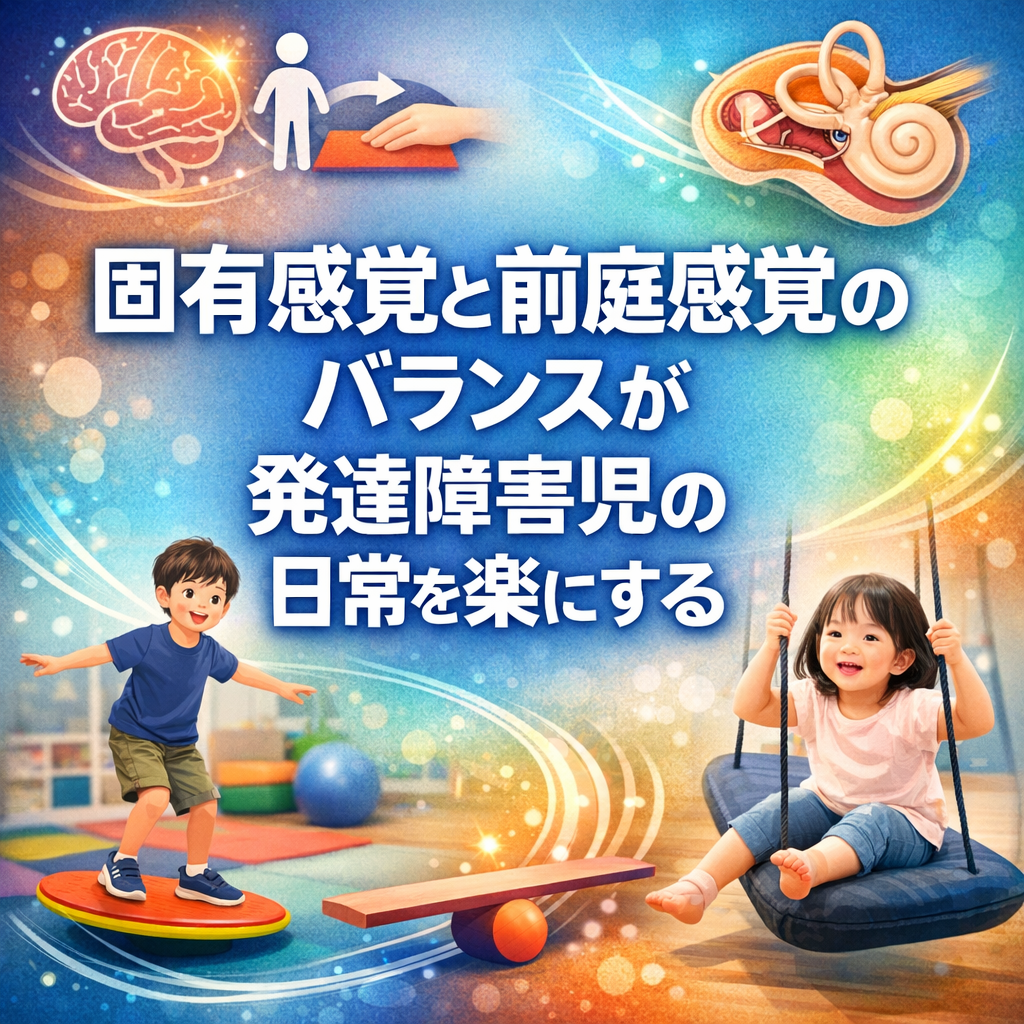 固有感覚と前庭感覚のバランスが発達障害児の日常を楽にする