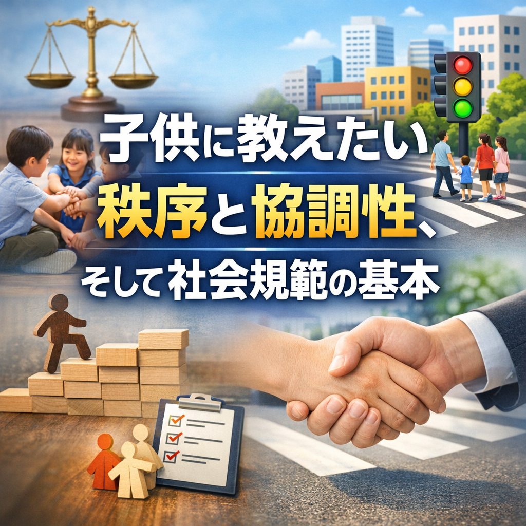 子供に教えたい秩序と協調性、そして社会規範の基本
