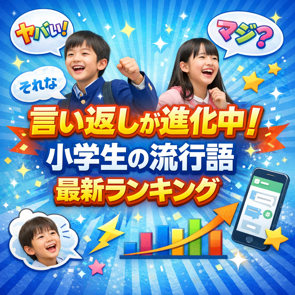 言い返しが進化中！小学生の流行語最新ランキング