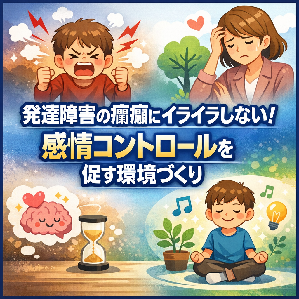発達障害の癇癪にイライラしない！感情コントロールを促す環境づくり